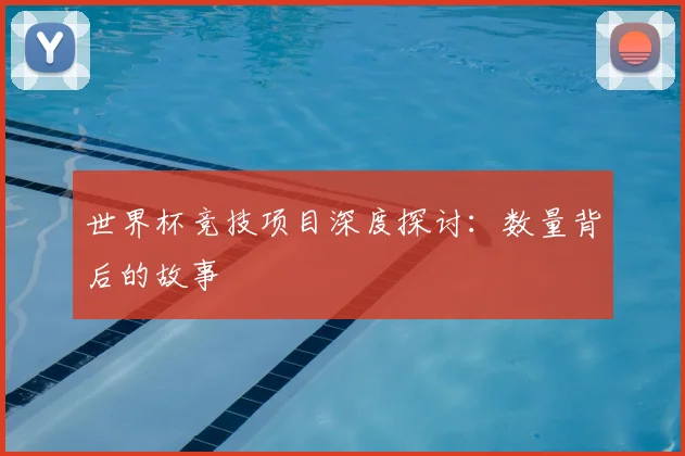 世界杯竞技项目深度探讨：数量背后的故事