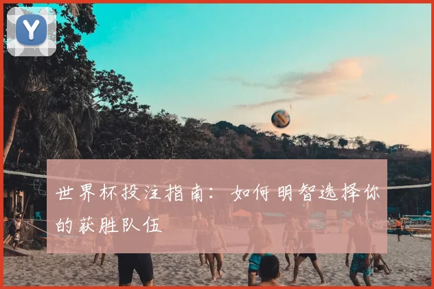 世界杯投注指南:如何明智选择你的获胜队伍